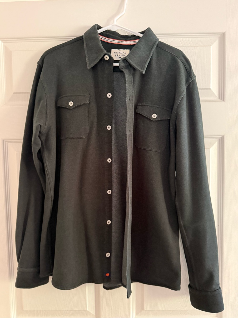The Normal Brand Dark Green Lightweight Shirt Jacket